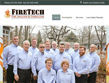 Tablet Screenshot of firetechinvestigations.com